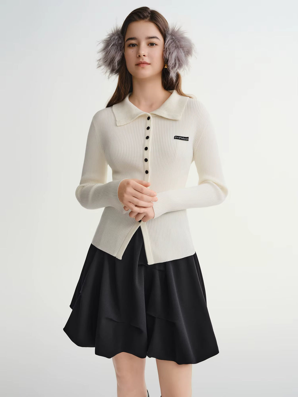 Simple Large Lapel Sweater 2025 Autumn and Winter New Slim-fitting Ribbed Top Long Sleeve Tops Casual Daily Cardigans Ins