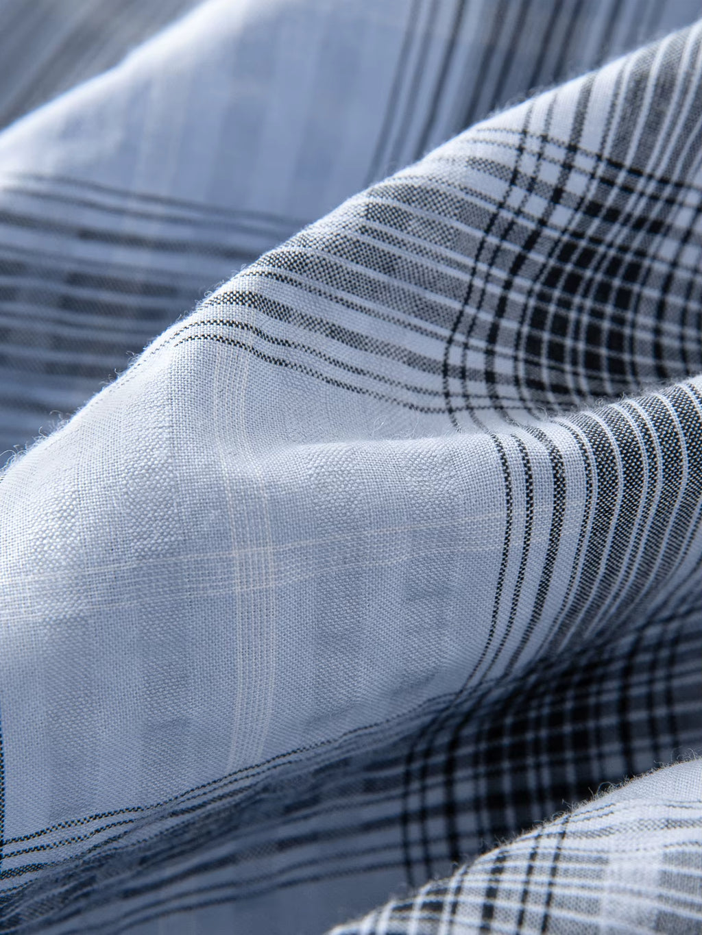 Retro Blue-grey Plaid Fitted Waist Tie Long-sleeved Dresses Women Slim Commuting Design Age-reducing New Winter Style 2025