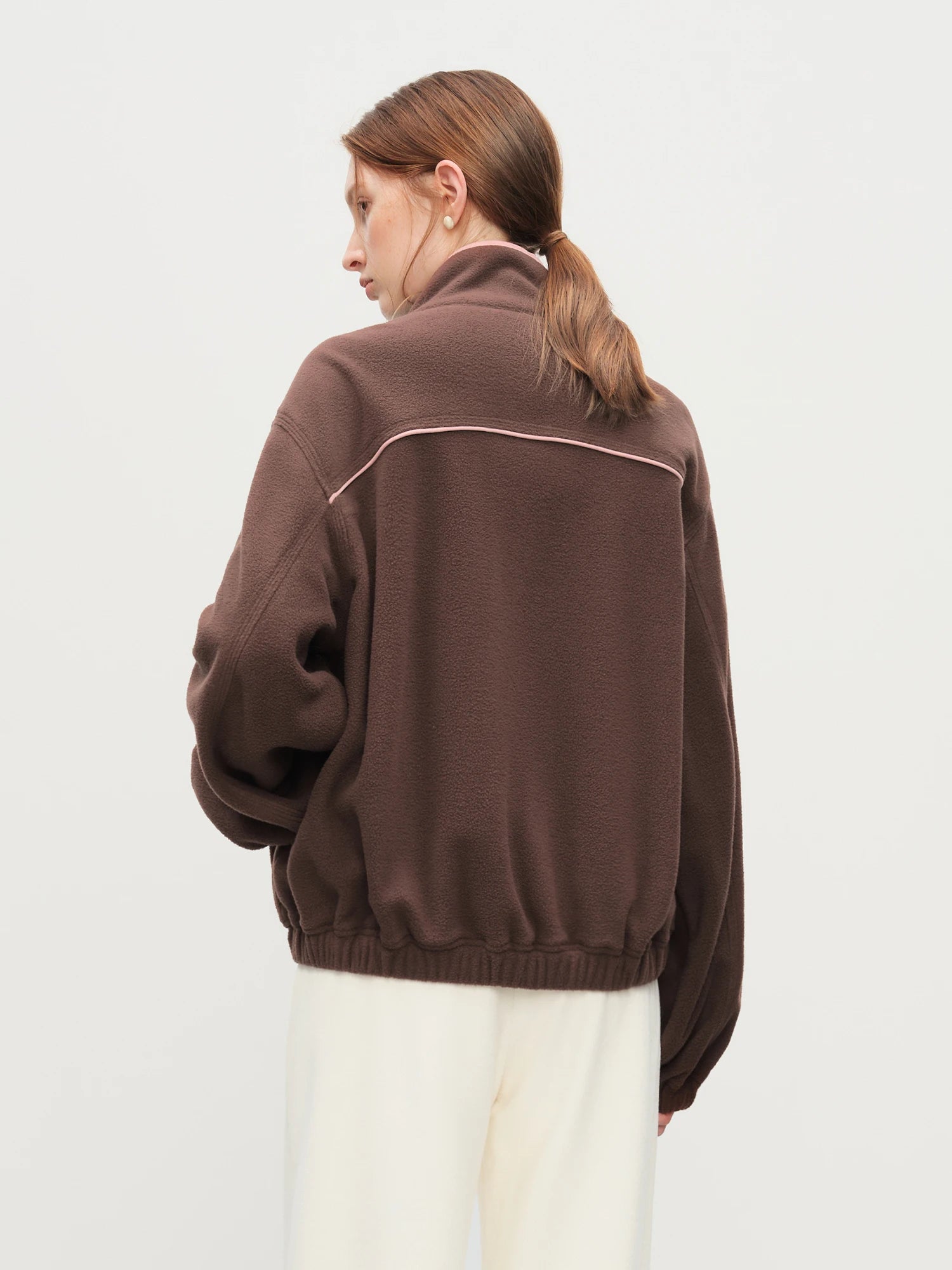 FSLE Stand Collar Raglan Casual Style Jacket for Women 2025 Autumn New Contrast Color Windproof Short Jacket All-match