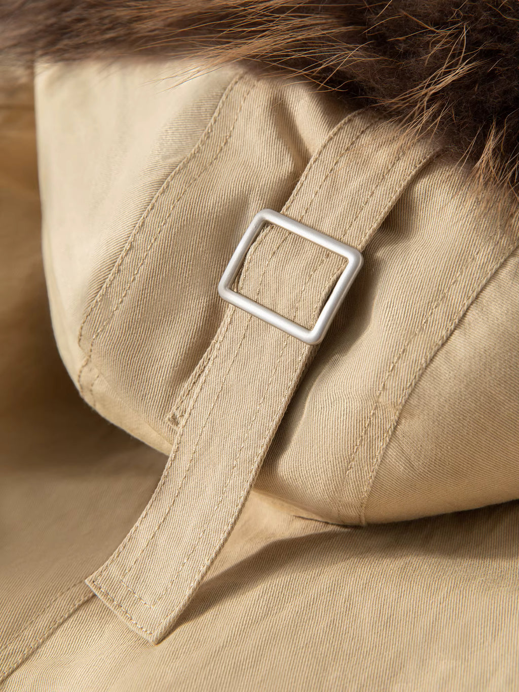 Raccoon Dog Fur-Lined Collar Parka Mid-Length Down Jacket for Women Winter 2025 New Arrival Keep Warm Khaki Down Coat