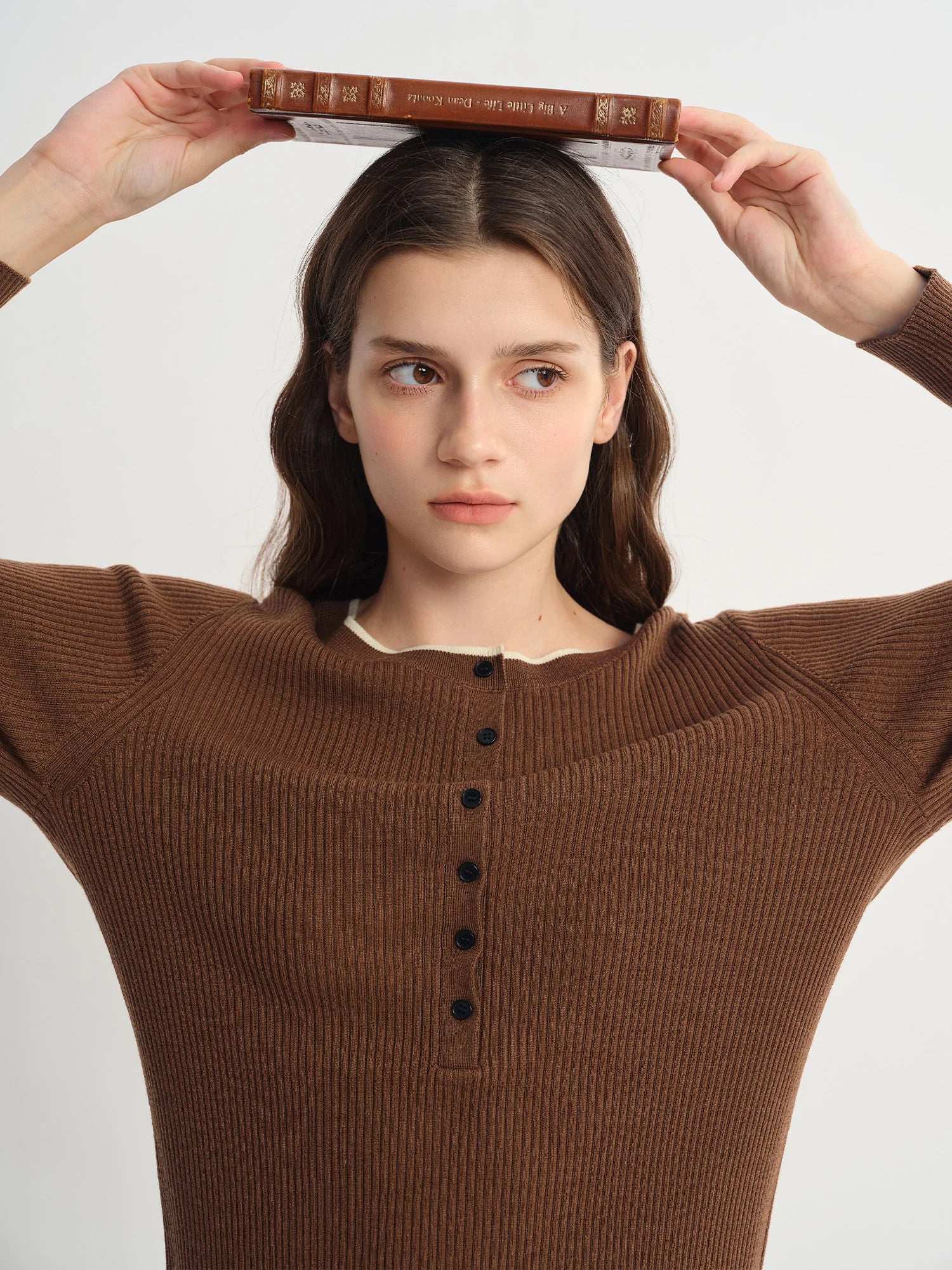 DUSHU Plus Size Women Ribbed Knit Sweater 100% Merino Wool Slimming Casual Pullover Various Colors Fall Winter 2025 New Arrival
