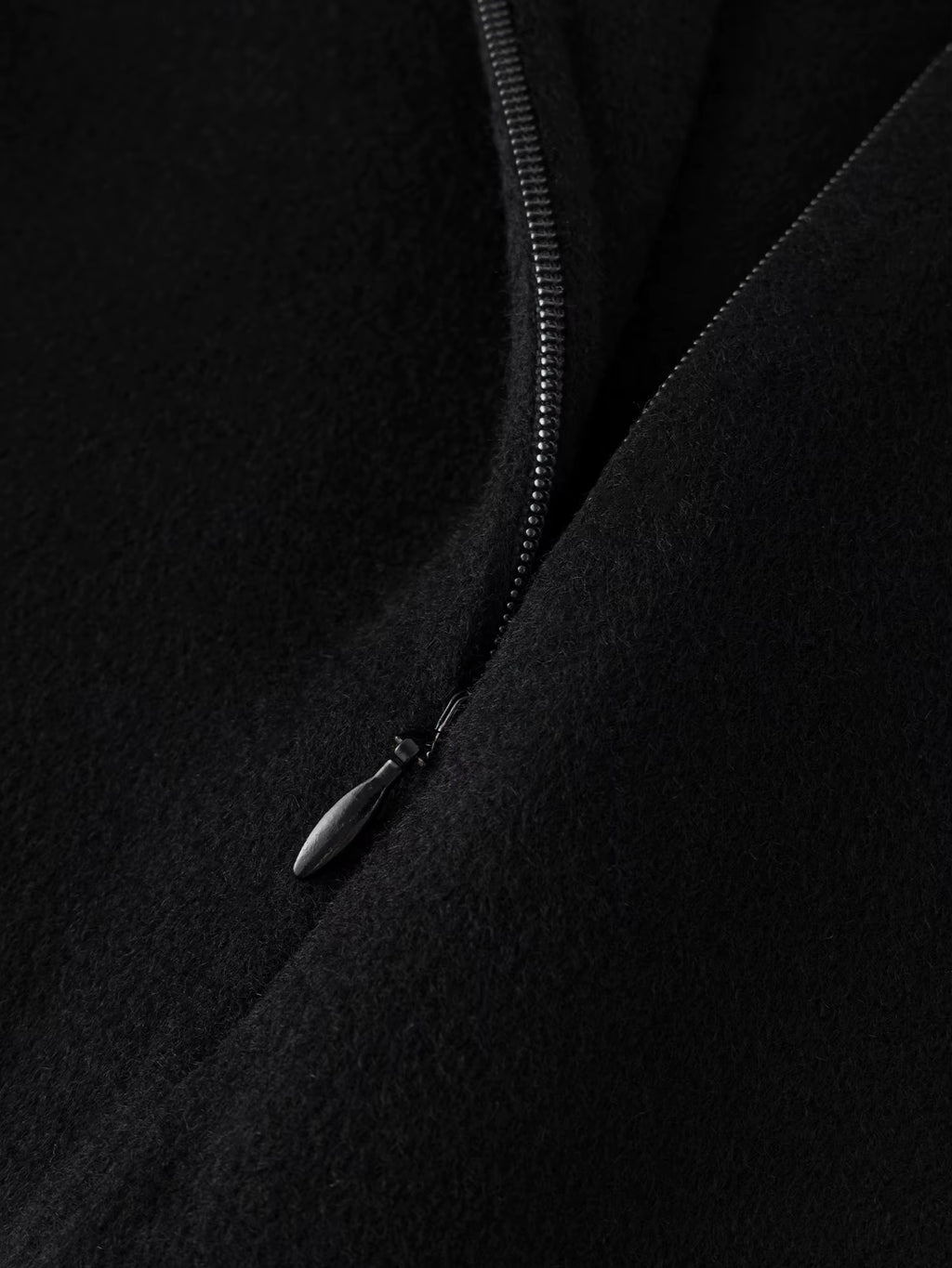 Elegant Sets Women Winter Cropped Black Coats Skirt Suit Peter Pan Collar Woolen Jacket Age-reducing Temperament French