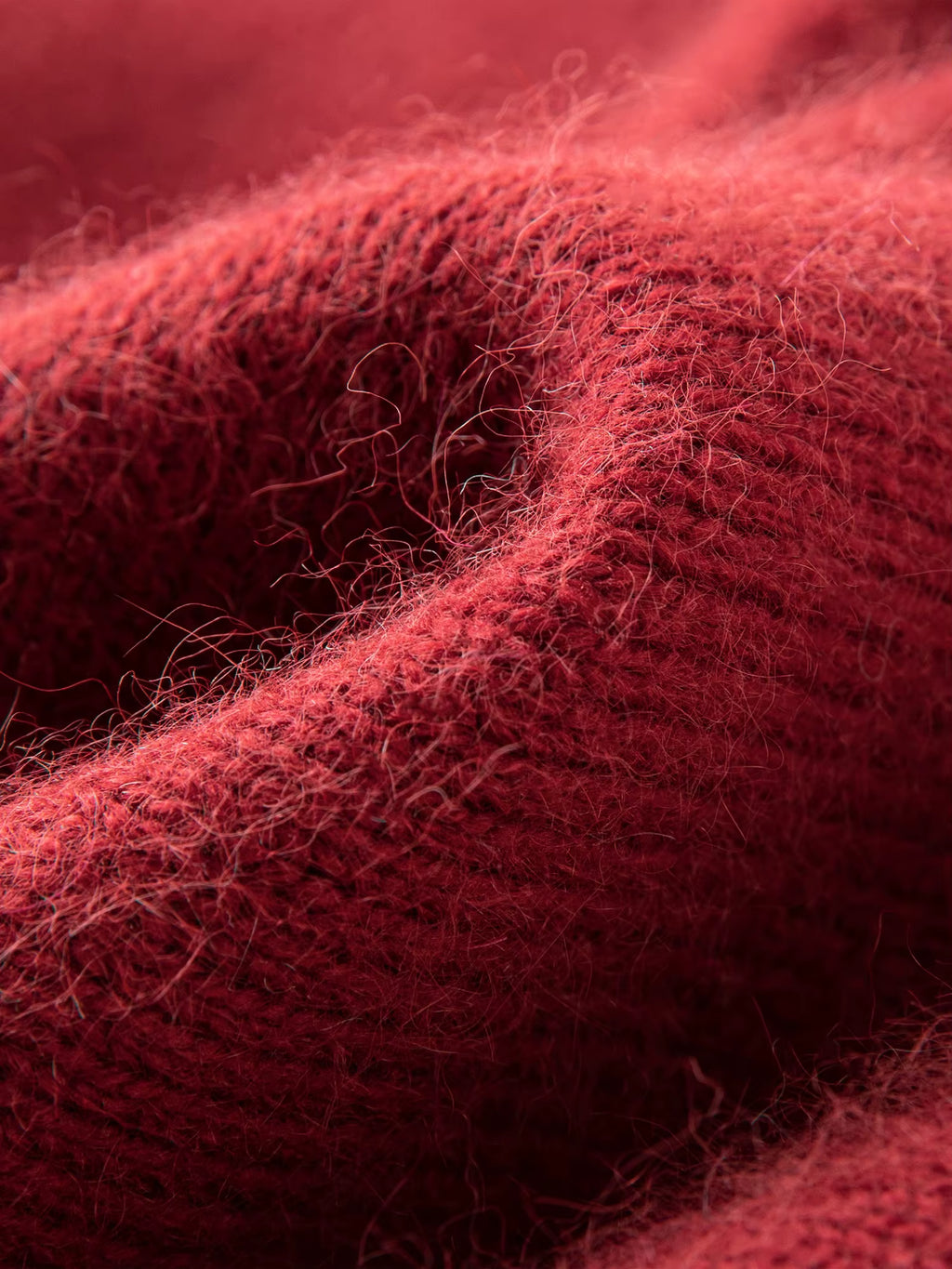 Soft Butterfly Pleated Close-Fitting Crew Neck Knit Sweater for Women Winter 2025 New Arrival Red Sweaters Sweet Pullovers