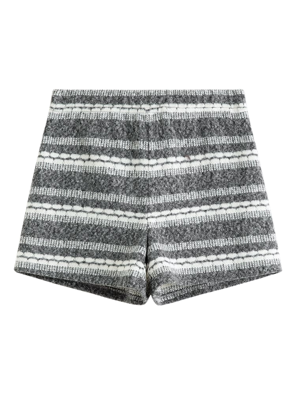 【Premium Series】temperament Striped V-neck Sweatshirt Suits Women's Winter 2025 New Style Shorts Sets Leisure