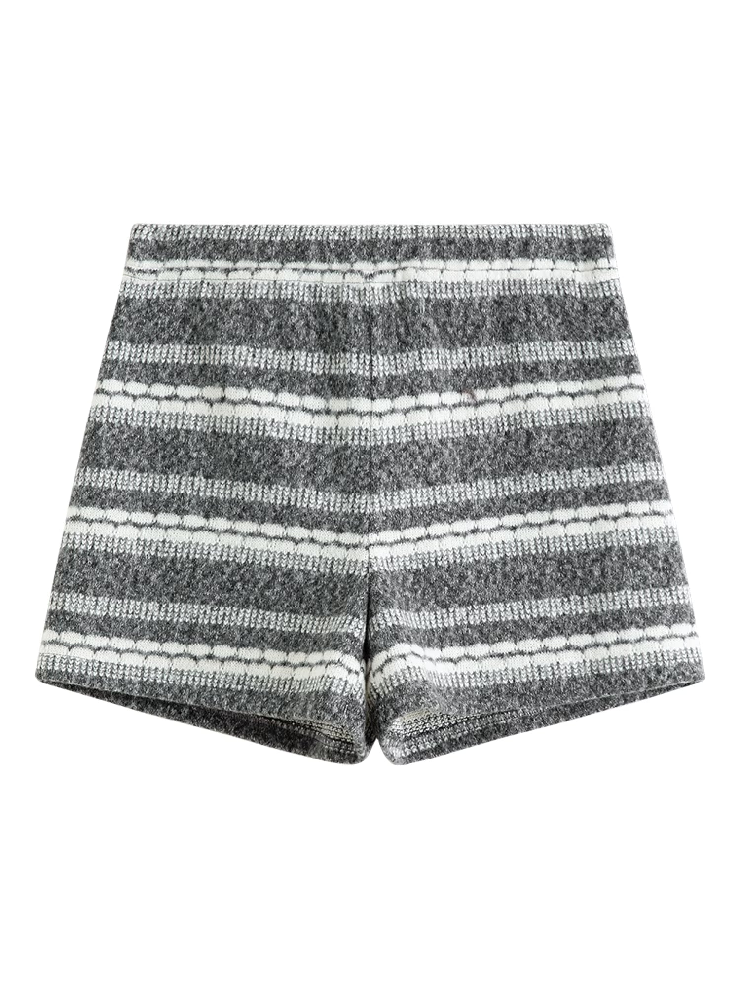 【Premium Series】temperament Striped V-neck Sweatshirt Suits Women's Winter 2025 New Style Shorts Sets Leisure