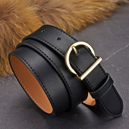 Women's belt Leather Versatile Decorative Jeans Belt With Suit Ins Trend Luxury Brand Design Plus Size Belt for women