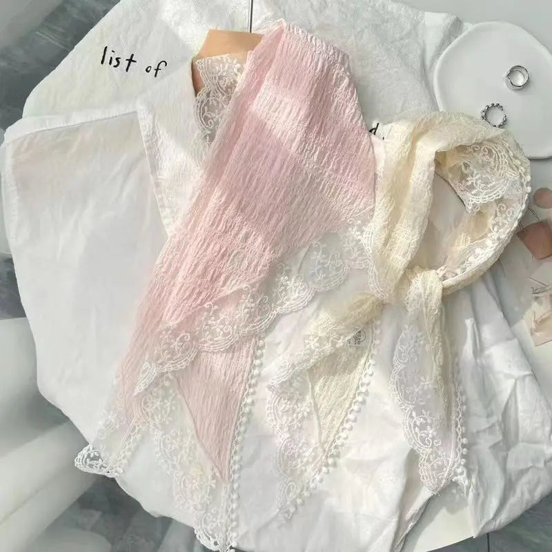 Korean Ins Lace Hair Scarf