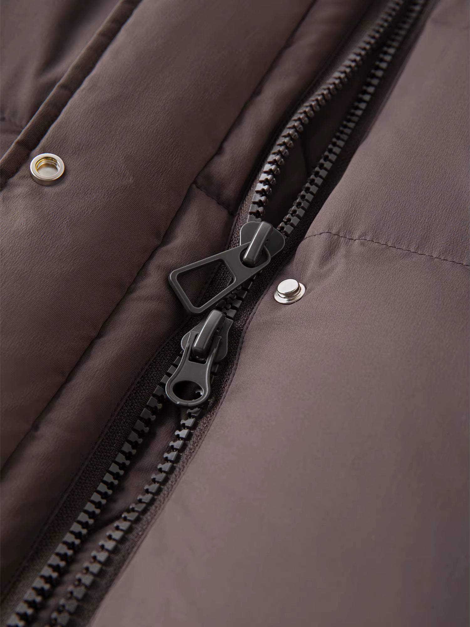 2025 Winter Women's Long Down Coat Stand Collar Hood Straight Cut Thermal Puffer Warm Windproof Outerwear for Cold Weather