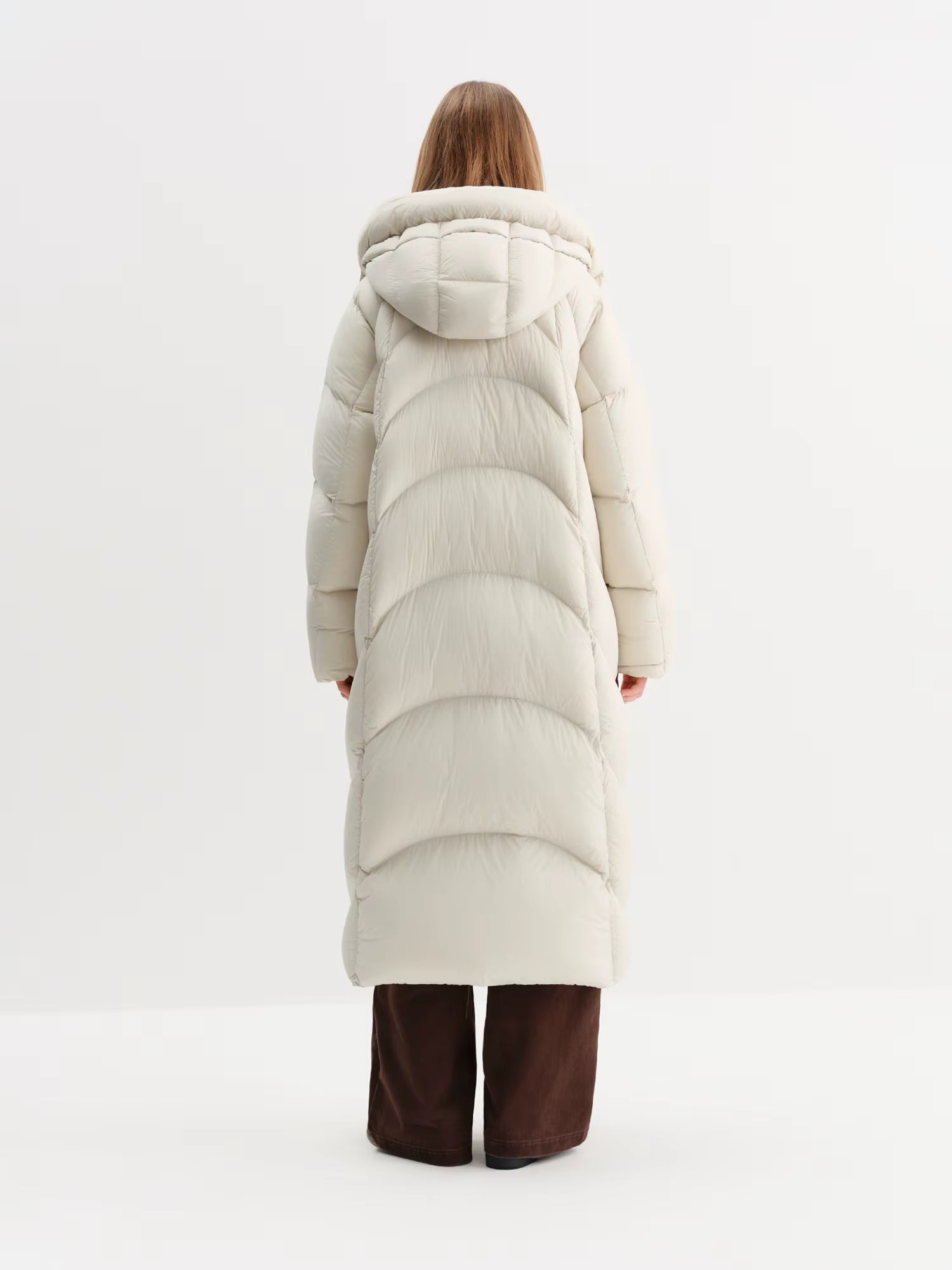 【Premium Series】Women Stylish Hooded Long Winter Parka White Goose Down 2025 New Arrival High-Fill Down Outerwear Coats