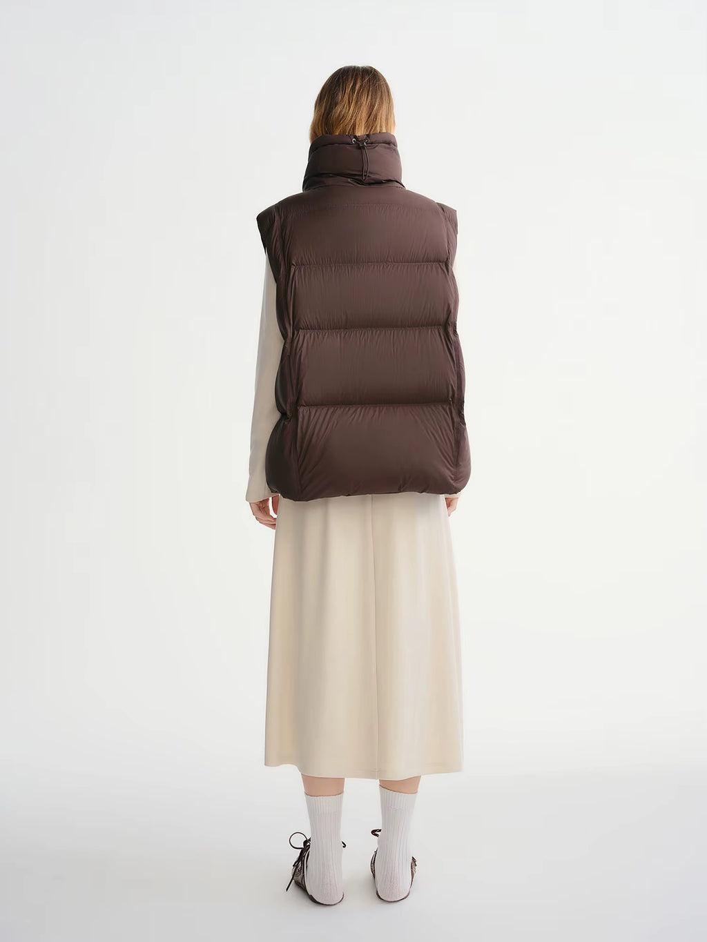 New Arrival Women Thermal Down Vest 2025 Winter Double Zip Lightweight Warm Sleeveless Jacket for Outdoor Travel Commuter
