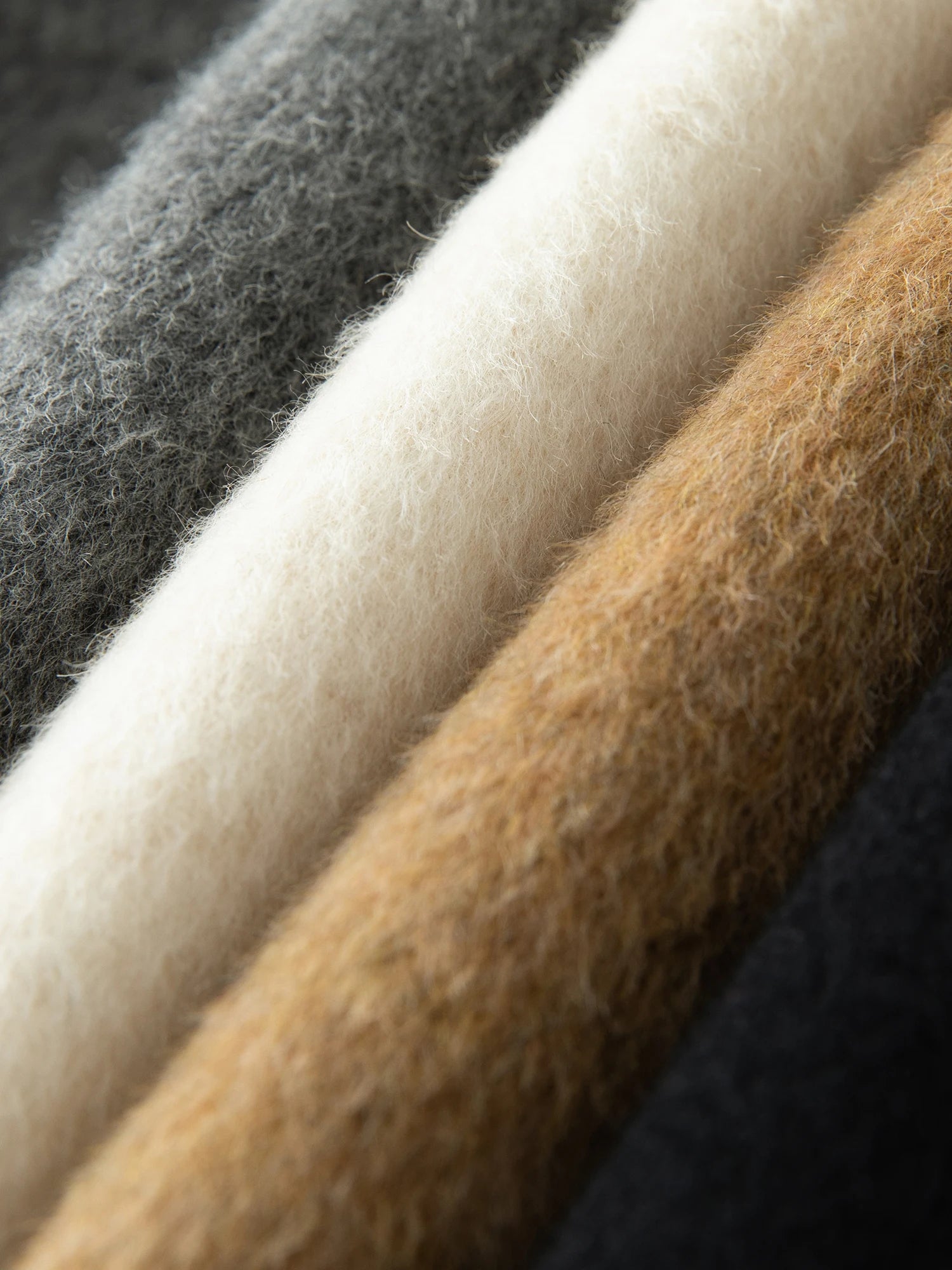 FSLE【4 Colors】Women 100% Wool Coats Long Temperament Brown Female Double Breasted Woolen Jackets With Sashes 24FS14228