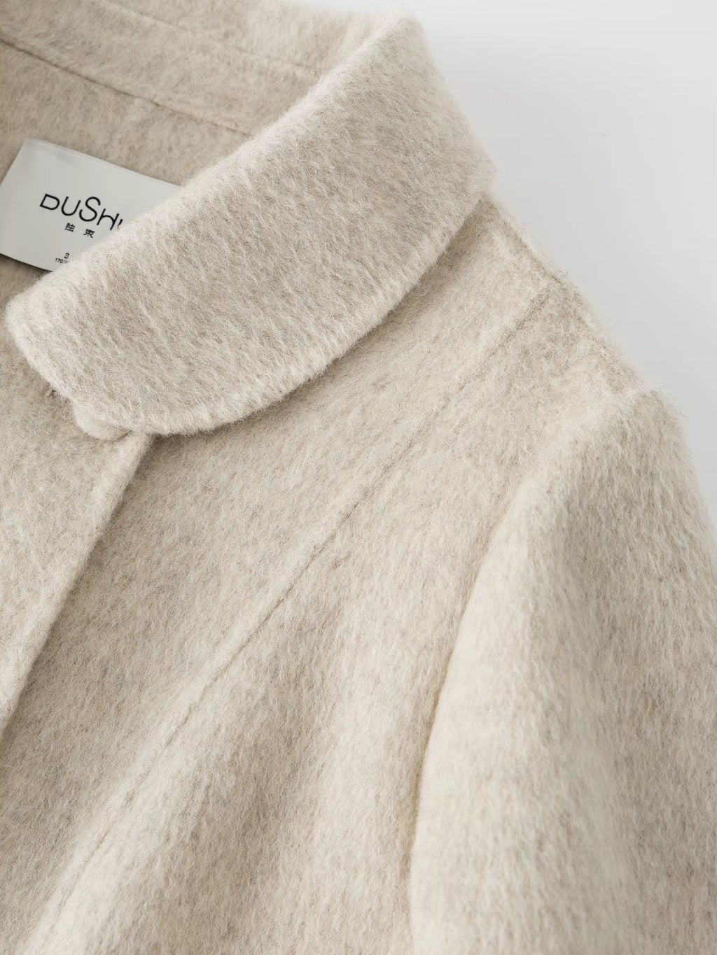 Plus Size Women's Double Breasted Tweed Overcoat 2025 Winter Elegant Loose Fit Long Coat Rich Aesthetic Hepburn Style 1 sold