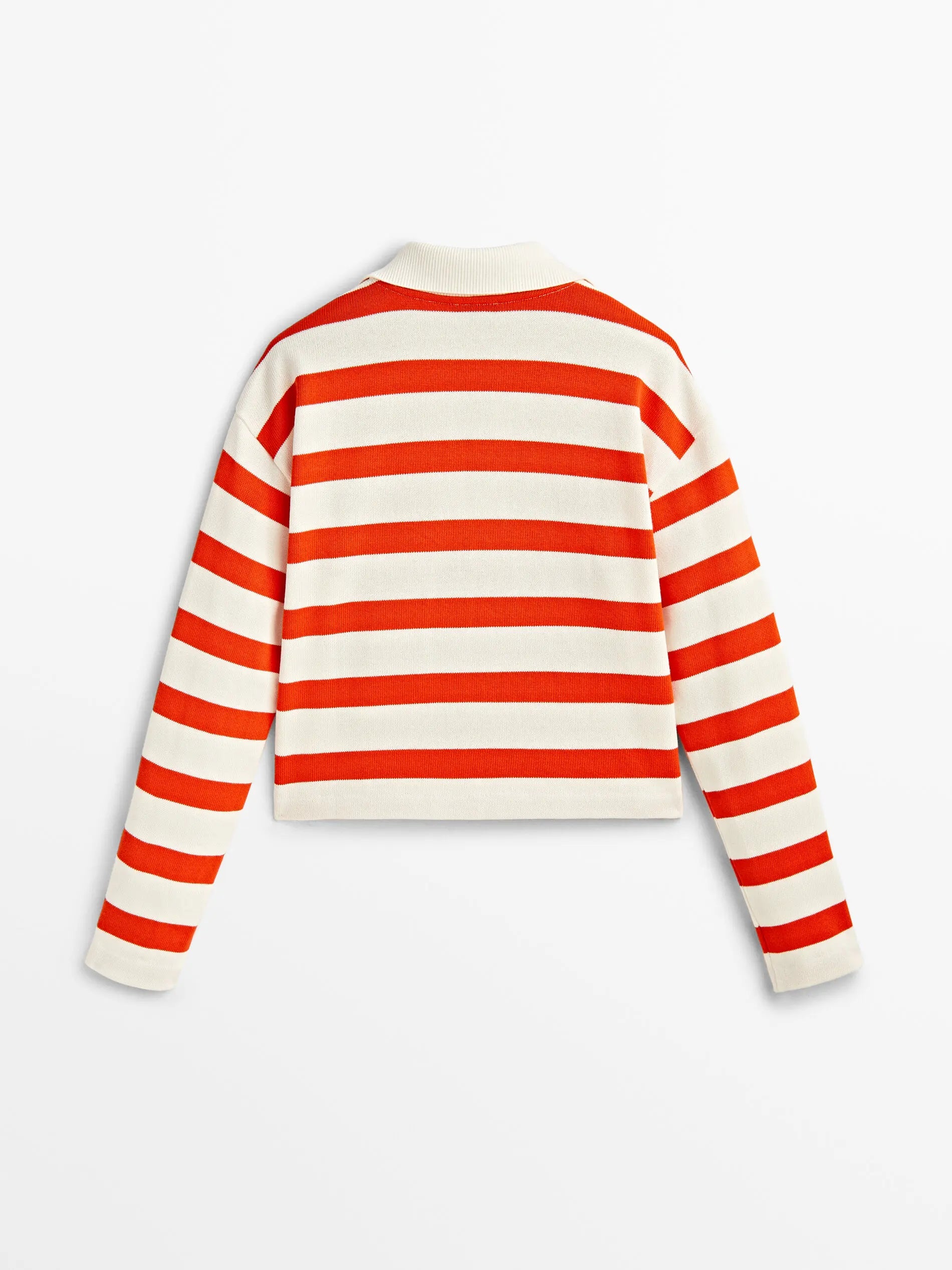 Ethereal MD 2024  new style of Women's casual Slim temperament lace-up design all matching Polo stripe knitwear