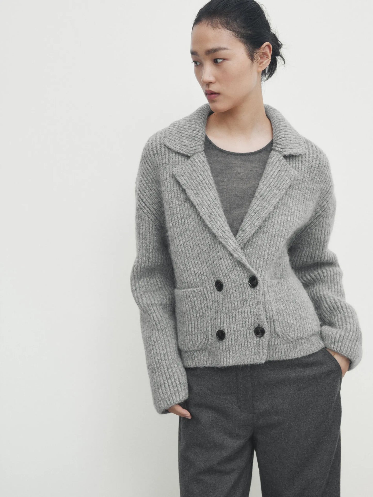 Ethereal MD 2023 autumn new style of French commuter old money style short knit cardigan jacket