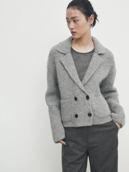 Ethereal MD 2023 autumn new style of French commuter old money style short knit cardigan jacket