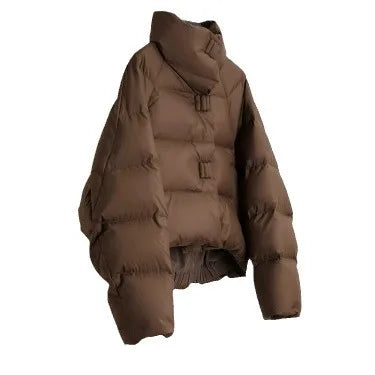 2024 new winter clothing women's brown cotton jacket short Korean style thickened jacket coat