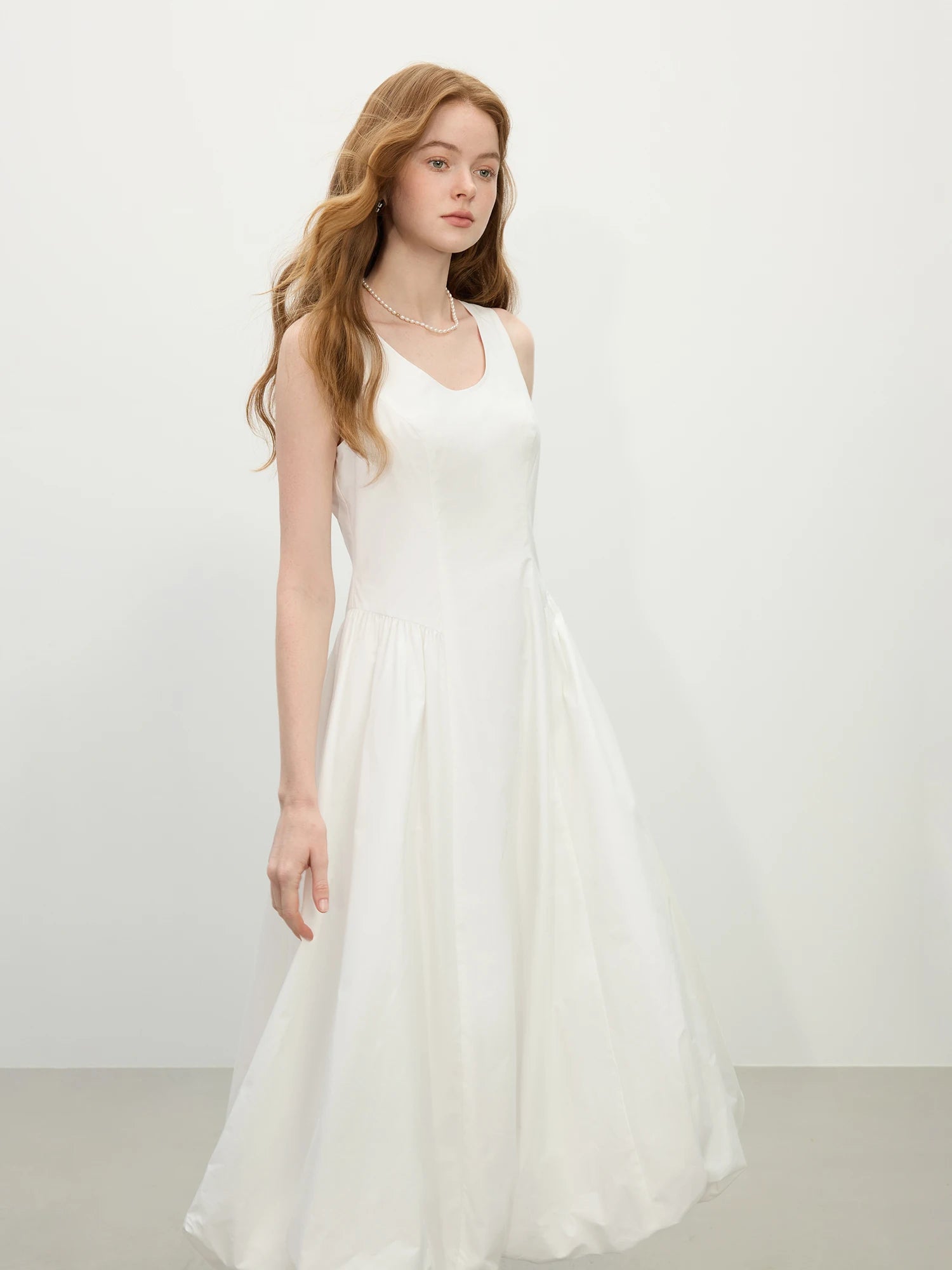 FSLE 【Two Length】Sweety Girly Long Dresses For Women 2025 Summer New Sleeveless Bud Chic Vest Dress