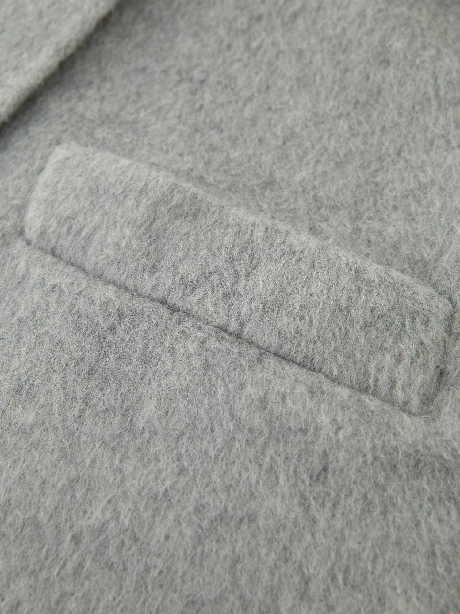 Winter 2025 Women's One Button Wool Blend Coat - Minimalist Korean Inspired Double Faced Texture for Casual Elegance