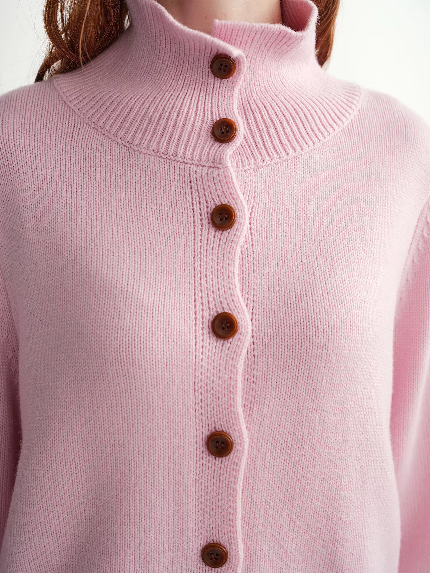 Simple Wool Knitted Cardigan Women 2025 Winter Multi Candy Color Ribbed Sweater Stand Collar Soft Warm Ins BF Tops Casual