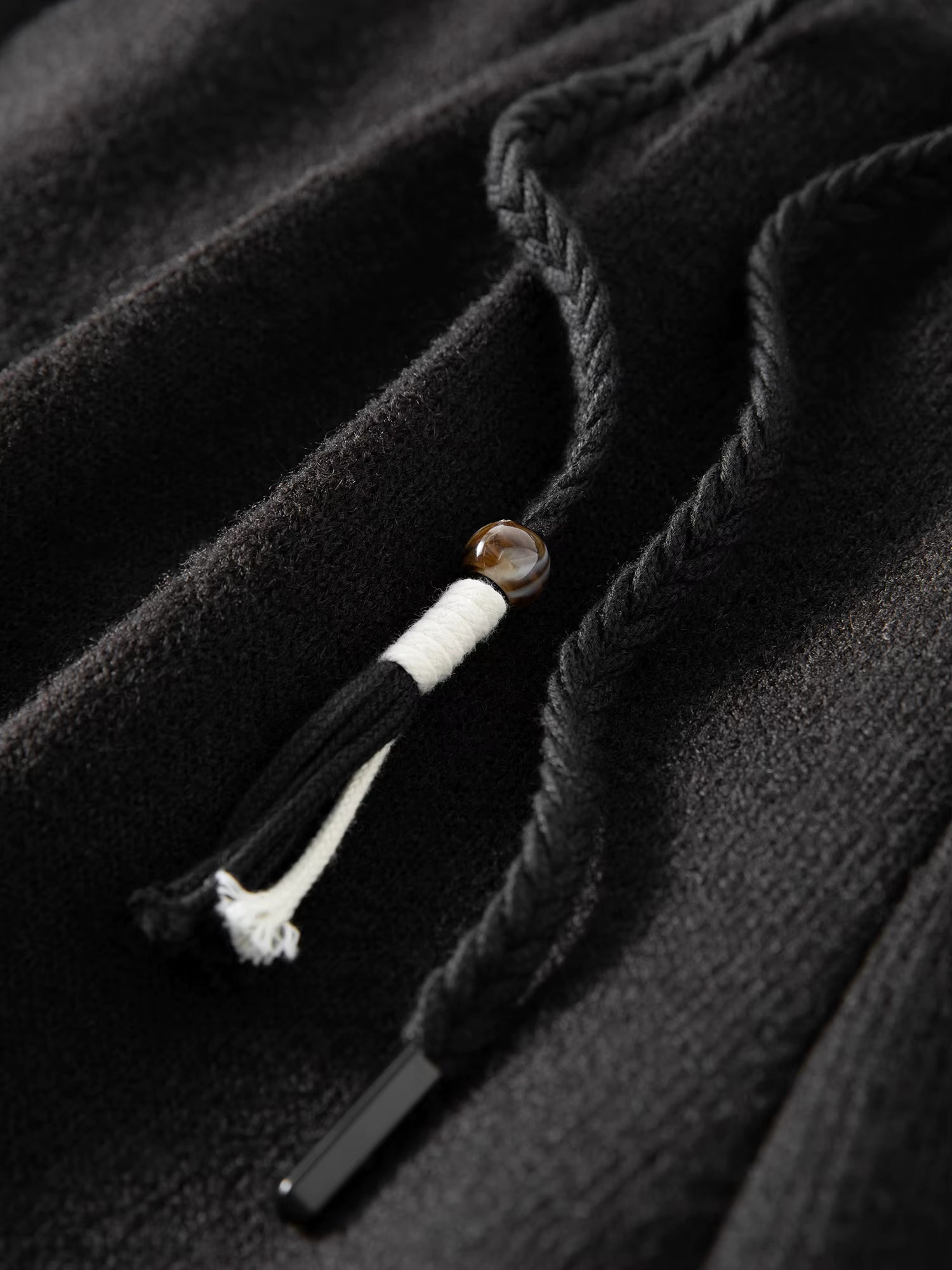 Elegant Wool Rice Dumpling Pants with Elastic Waist Drawstring Straight Cut Casual Winter Pants for Women 2025 New Arrival