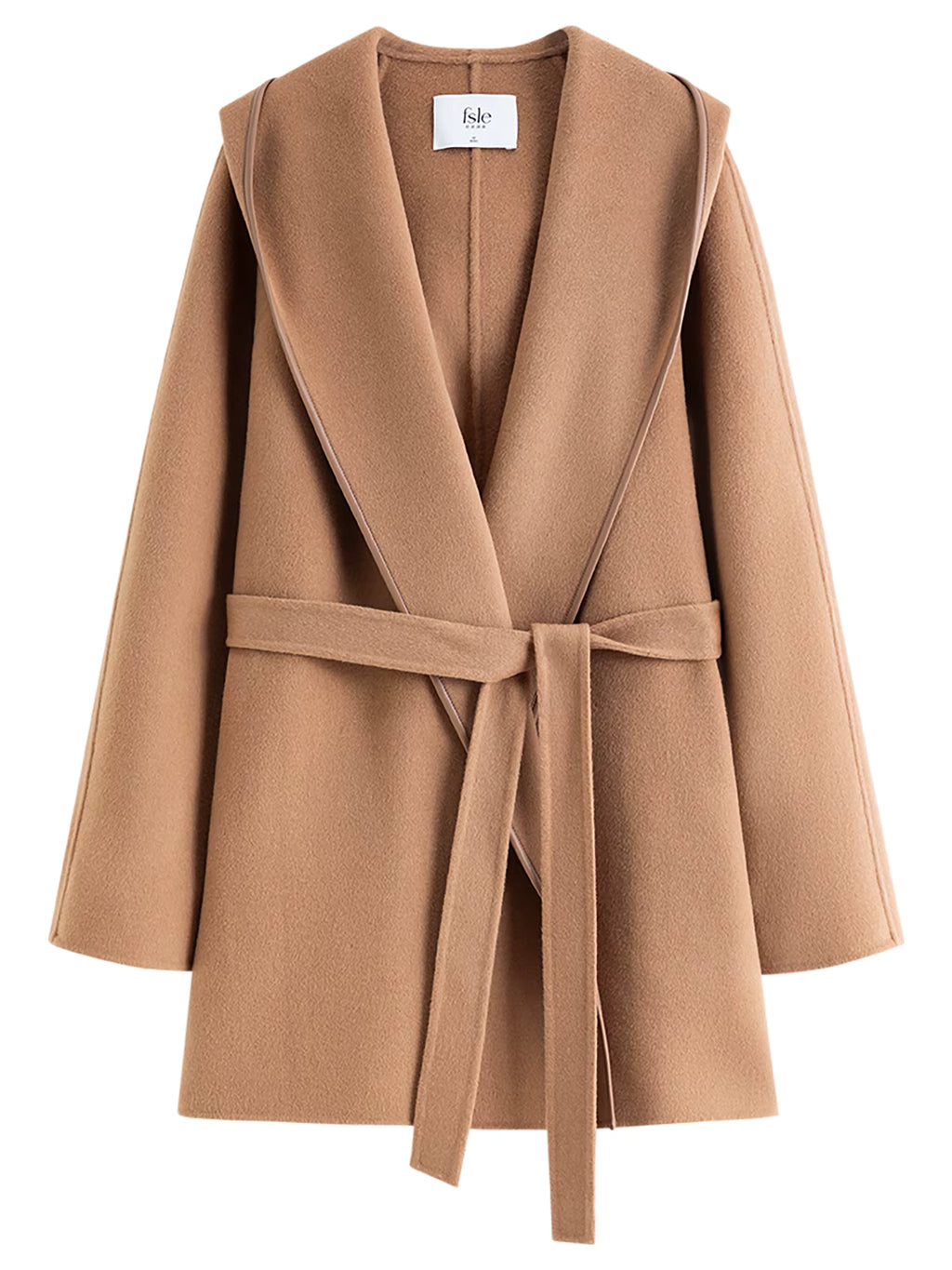 Laid Back Oversized Hooded Design Double-Faced Wool Bathrobe Coat Winter 2025 New Soft Versatile Everyday Wear for Women