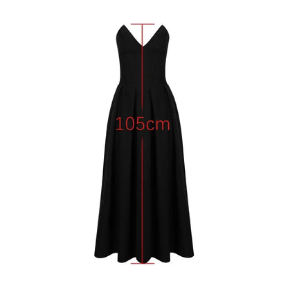 Suninheart Black Elegant Wedding Events Dress Sexy Strapless Corset Dress Midi Christmas Party Dresses for Women Clothing