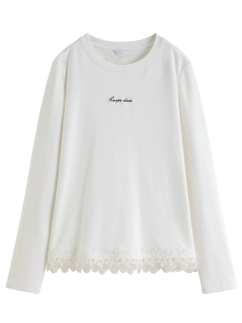 Letter Embroidery T-Shirt Women 2025 Autumn Winter Vintage American Style Long Sleeve Top Casual Streetwear Basic Tee