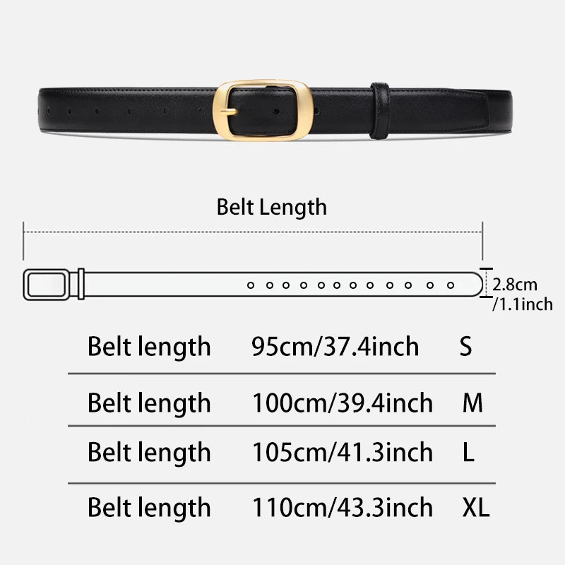 DINISITON Women Belt Fashion Jeans Belt  Alloy Pin Buckle Luxury High-Quality Design Trendy Accessories