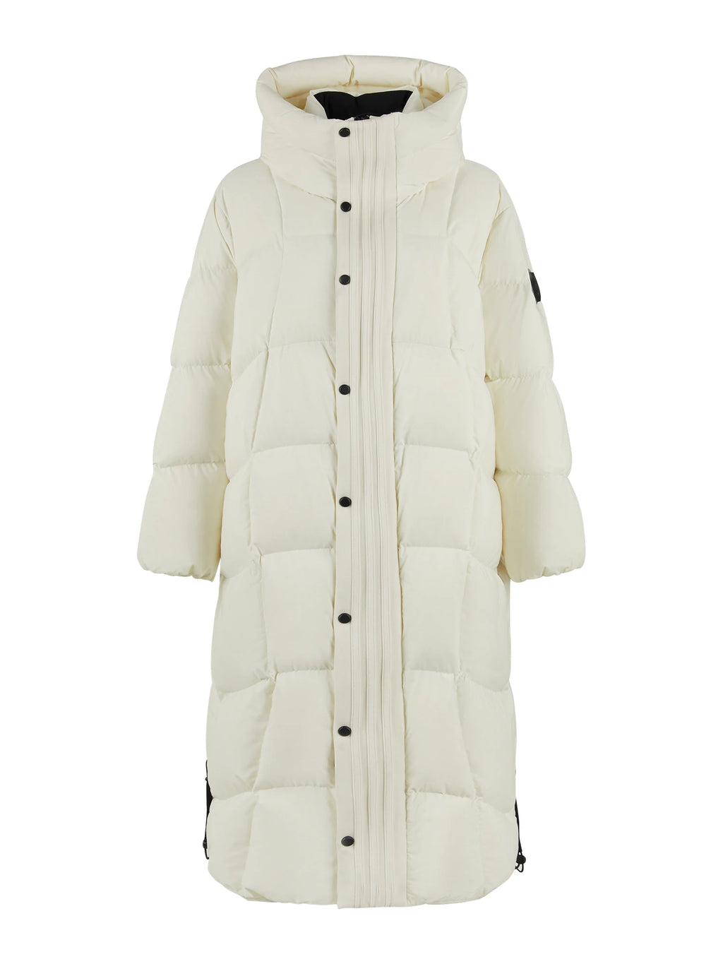 FSLE 254.1G Filling Amount Long Hooded Down Jacket For Women Winter 2024 New Design Warm White Duck Down Chic Coat 24FS14012