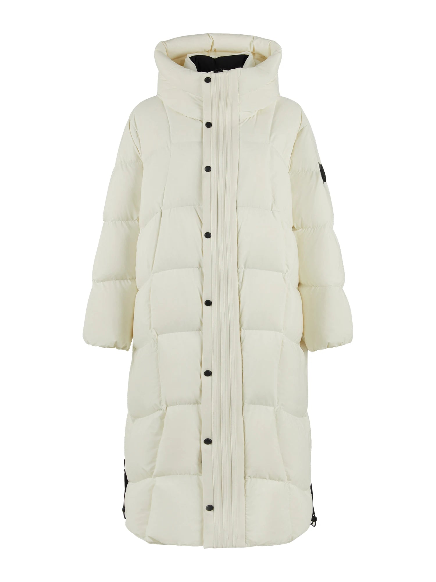 FSLE 254.1G Filling Amount Long Hooded Down Jacket For Women Winter 2024 New Design Warm White Duck Down Chic Coat 24FS14012