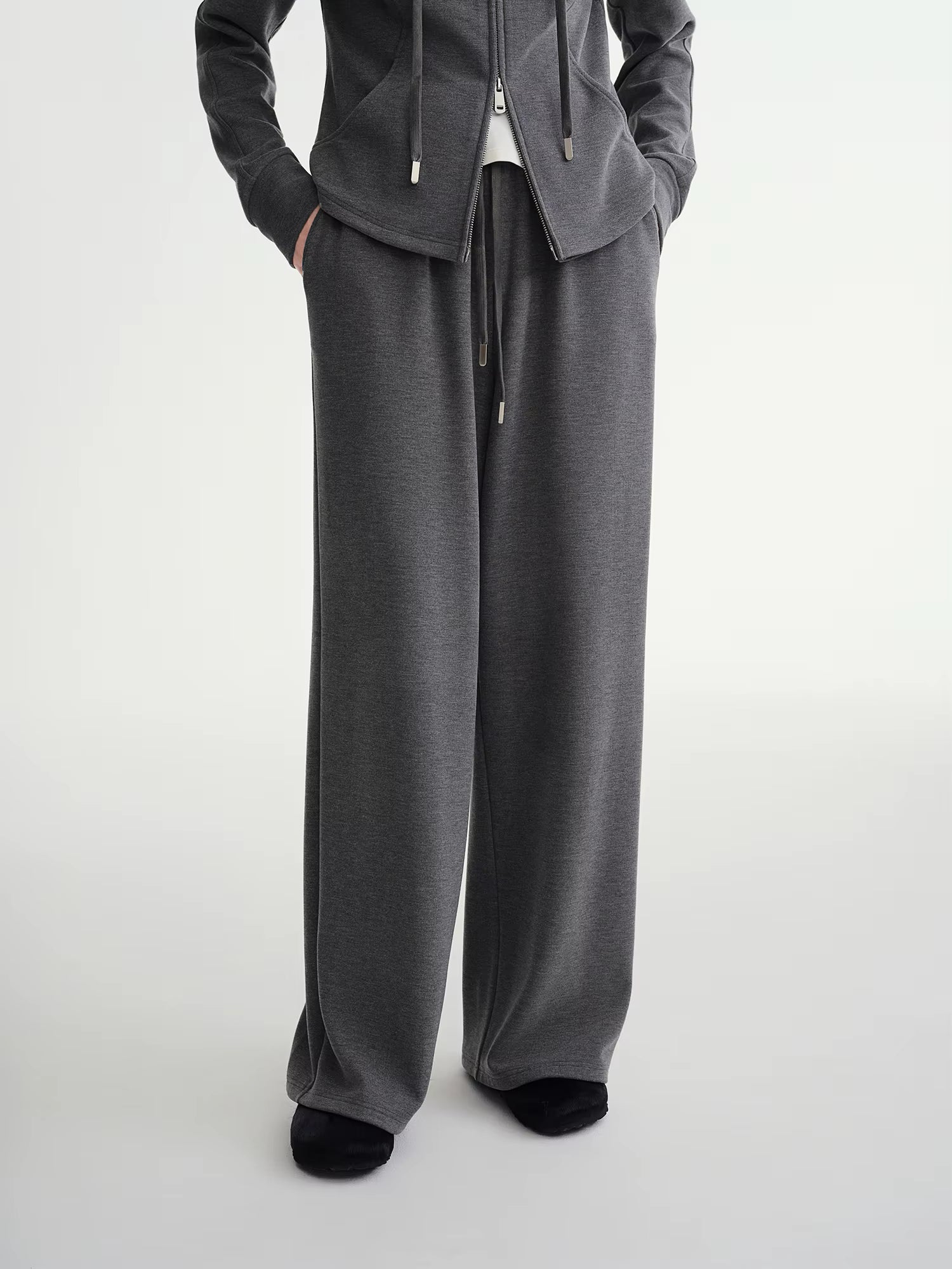 Winter 2025 Women's Waist-Defined Sweatshirt Set - Relaxed Fit Pullover & Joggers Two Piece Loungewear Casual Elegance