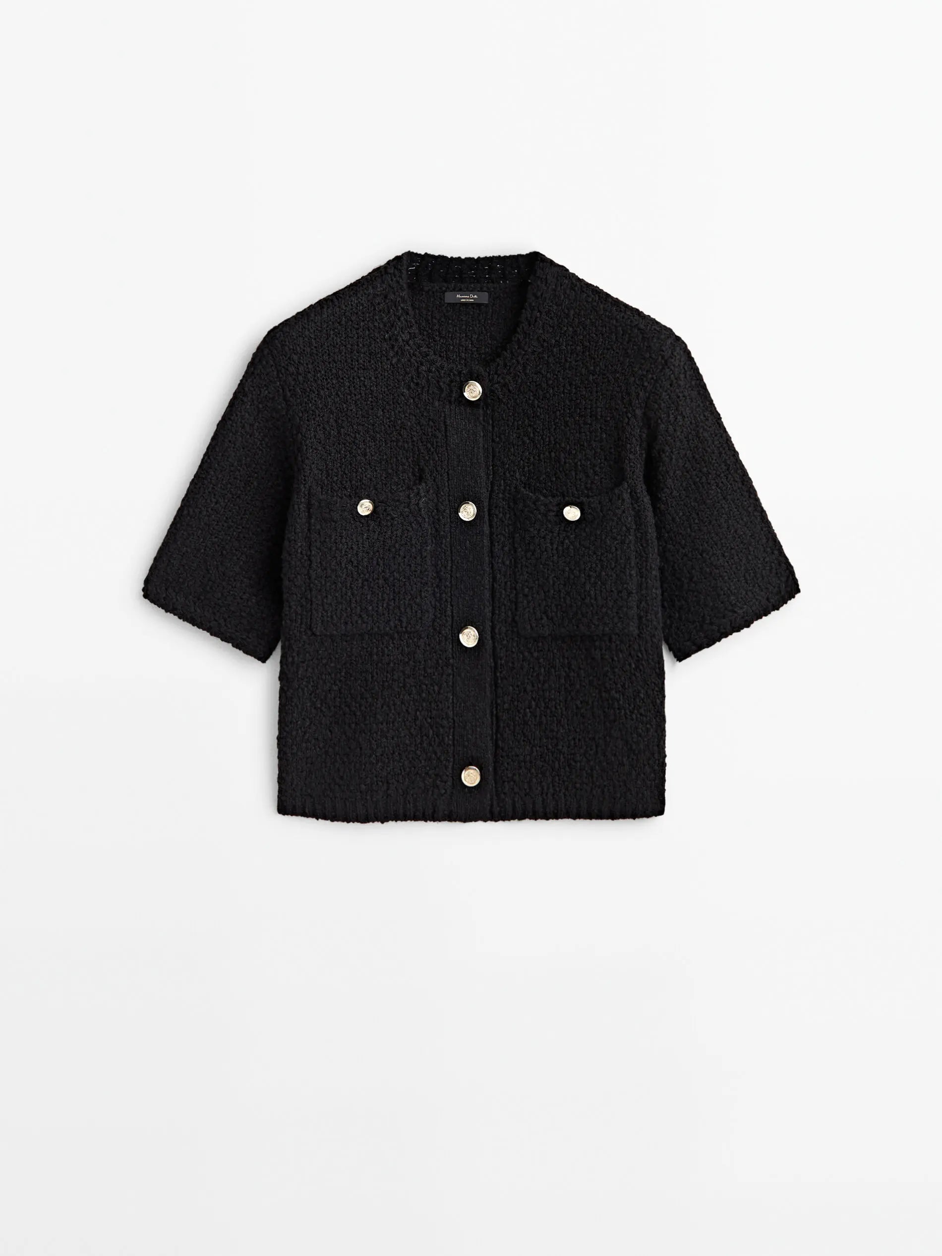 Ethereal MD 2024 women's autumn new style of small fragrance texture knitted cardigan short coat