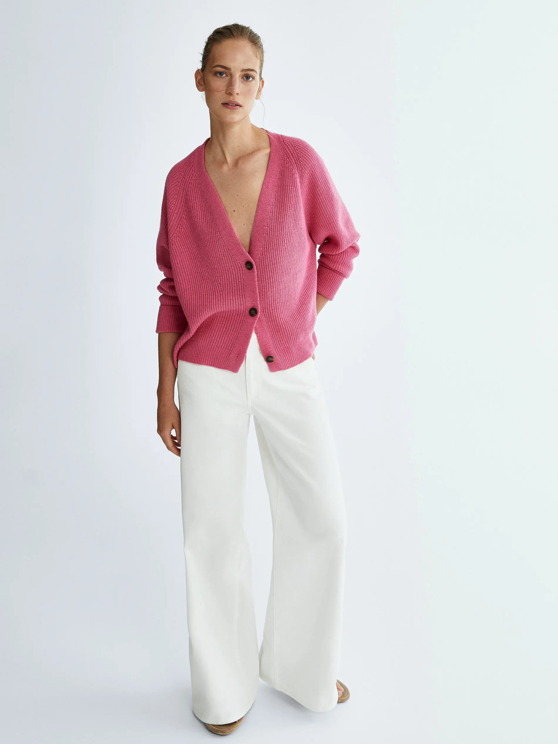 Ethereal MD 2024  autumn new style of Fashion Women's casual rib knit top cardigan