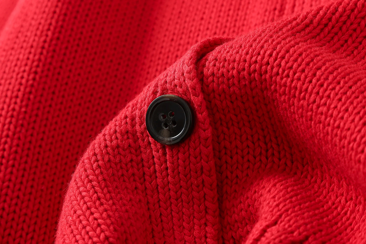 Ethereal MD 2024  new style of Women's casual red buttoned short crew-neck knitted cardigan jacket