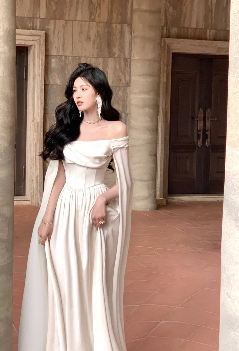 Elegant Sweet Princess Off the Shoulder Lace Up Evening Dress